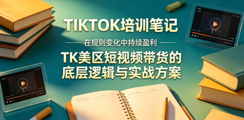 视界跨境TIKTOK4月17培训笔记，在规则变化中持续盈利，TK美区短视频带货的底层逻辑与实战方案【文档】-蓝海云网创