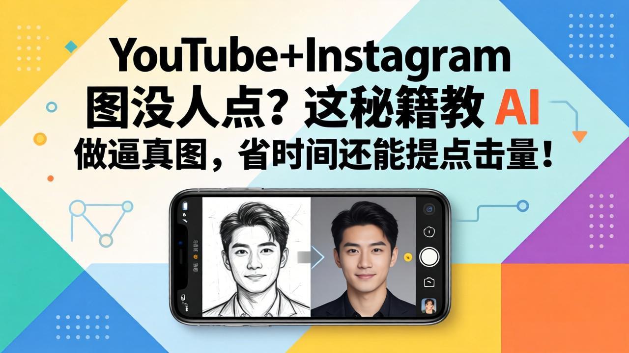 YouTube+Instagram图没人点？这秘籍教 AI 做逼真图，省时间还能提点击量-蓝海云网创