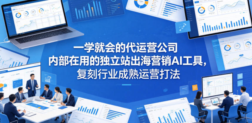 一学就会的代运营公司内部在用的独立站出海营销AI工具，复刻行业成熟运营打法-蓝海云网创