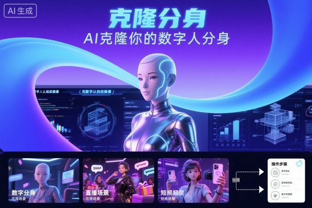 AI数字人认知实操课，克隆你的数字人分身-蓝海云网创