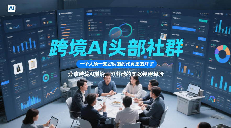 跨境AI头部社群，一个人顶一支团队的时代真正的开始了，分享跨境AI前沿，可落地的实战经验(更新5月23日)-蓝海云网创