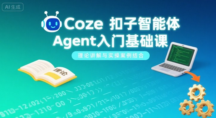 Coze扣子智能体Agent入门基础课，理论讲解与实操案例结合-蓝海云网创