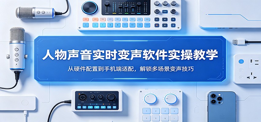 人物声音实时变声软件实操教学：从硬件配置到手机端适配，解锁多场景变声技巧-蓝海云网创