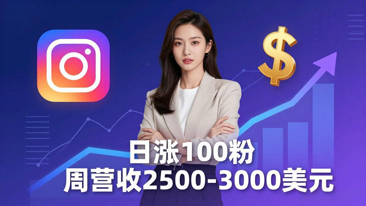 想做数字产品？Sheri亲授：日涨100粉、每周2500至3000美元的营收，Instagram躺着赚-蓝海云网创