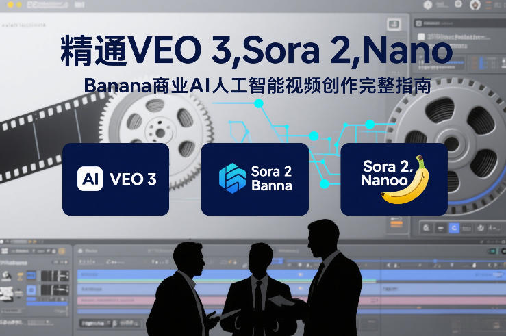 精通VEO 3,Sora 2,Nano Banana商业AI人工智能视频创作完整指南-蓝海云网创