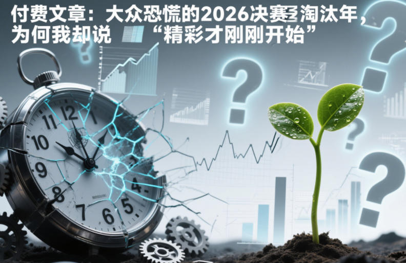 付费文章：大众恐慌的2026决赛淘汰年，为何我却说“精彩才刚刚开始”？-蓝海云网创