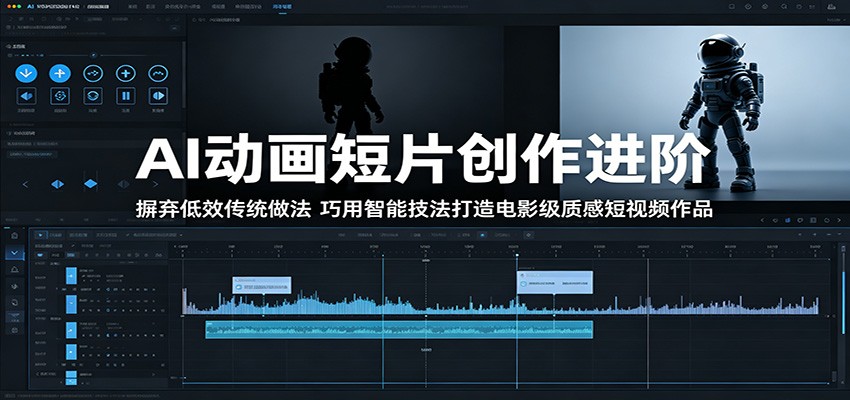 AI动画短片创作进阶：摒弃低效传统做法，巧用智能技法打造电影级质感短视频作品-蓝海云网创