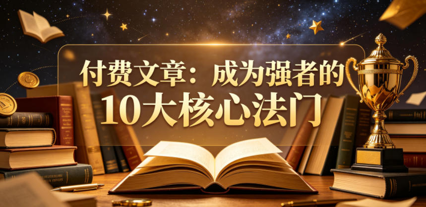 付费文章：成为强者的10大核心法门-蓝海云网创