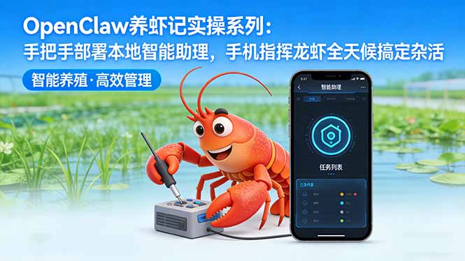 OpenClaw养虾记实操系列-更新：手把手部署本地智能助理，手机指挥龙虾全天候搞定杂活-蓝海云网创