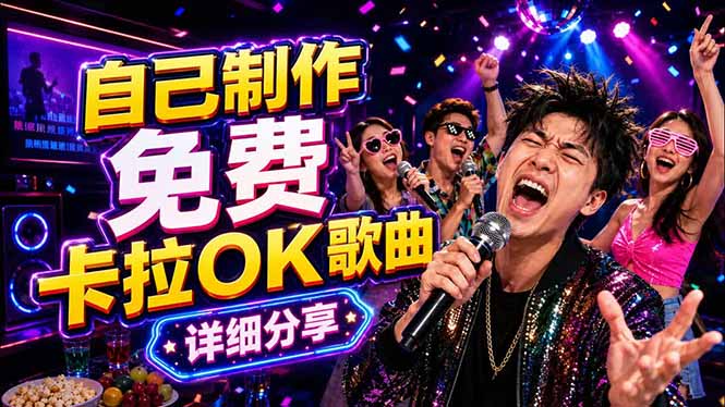 免费卡拉OK歌曲制作全攻略：音轨分离字幕制作，零基础快速做出专业K歌视频-蓝海云网创