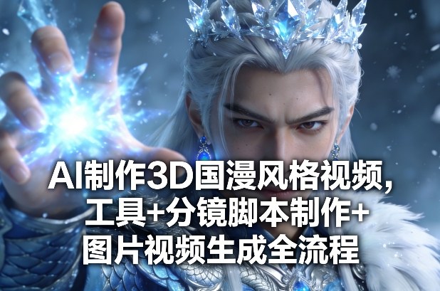 AI制作3D国漫风格视频，工具+分镜脚本制作+图片视频生成全流程-蓝海云网创
