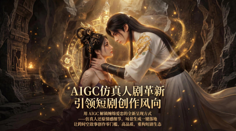 AIGC仿真人《合欢宗》短剧教学，用AIGC解锁缠绵爱恋的全新呈现方式，让跨时空故事创作零门槛、高品质，重构短剧生态-蓝海云网创
