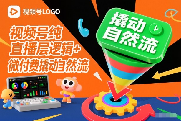 视频号纯直播底层逻辑+微付费撬动自然流-蓝海云网创