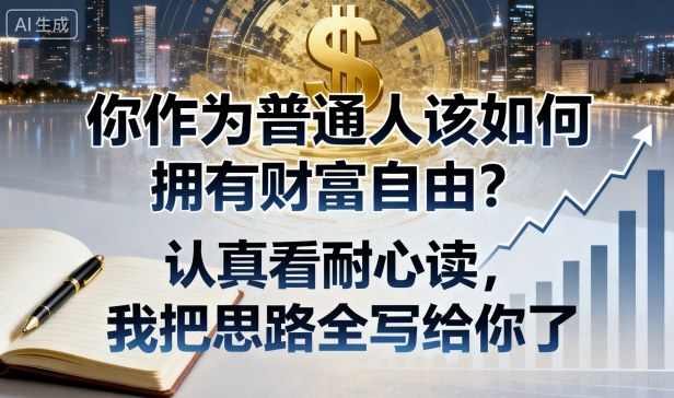 付费文章:你作为普通人该如何拥有财富自由?认真看耐心读,我把思路全写给你了-蓝海云网创