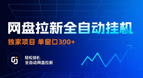 网盘拉新全自动挂G,独家项目,全自动运行完成拉新做任务,单窗口3张+【揭秘】-蓝海云网创