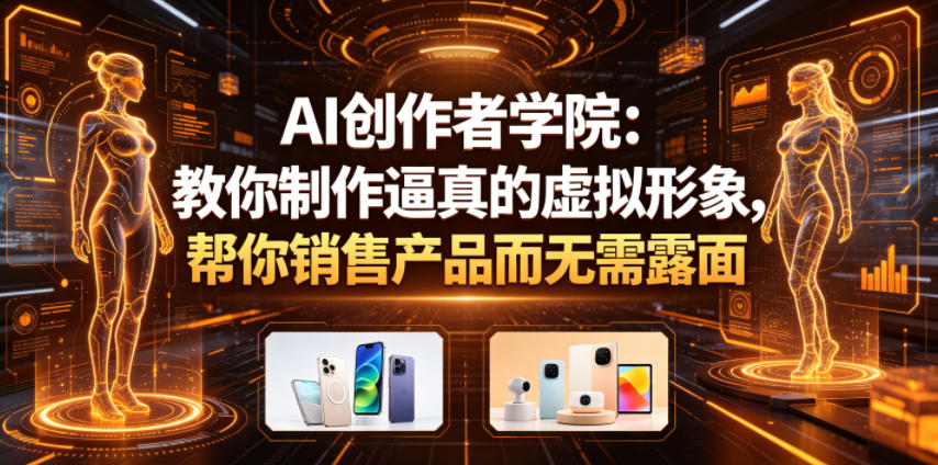 AI创作者学院：教你制作逼真的虚拟形象，帮你销售产品而无需露面【原创双语字幕】-蓝海云网创