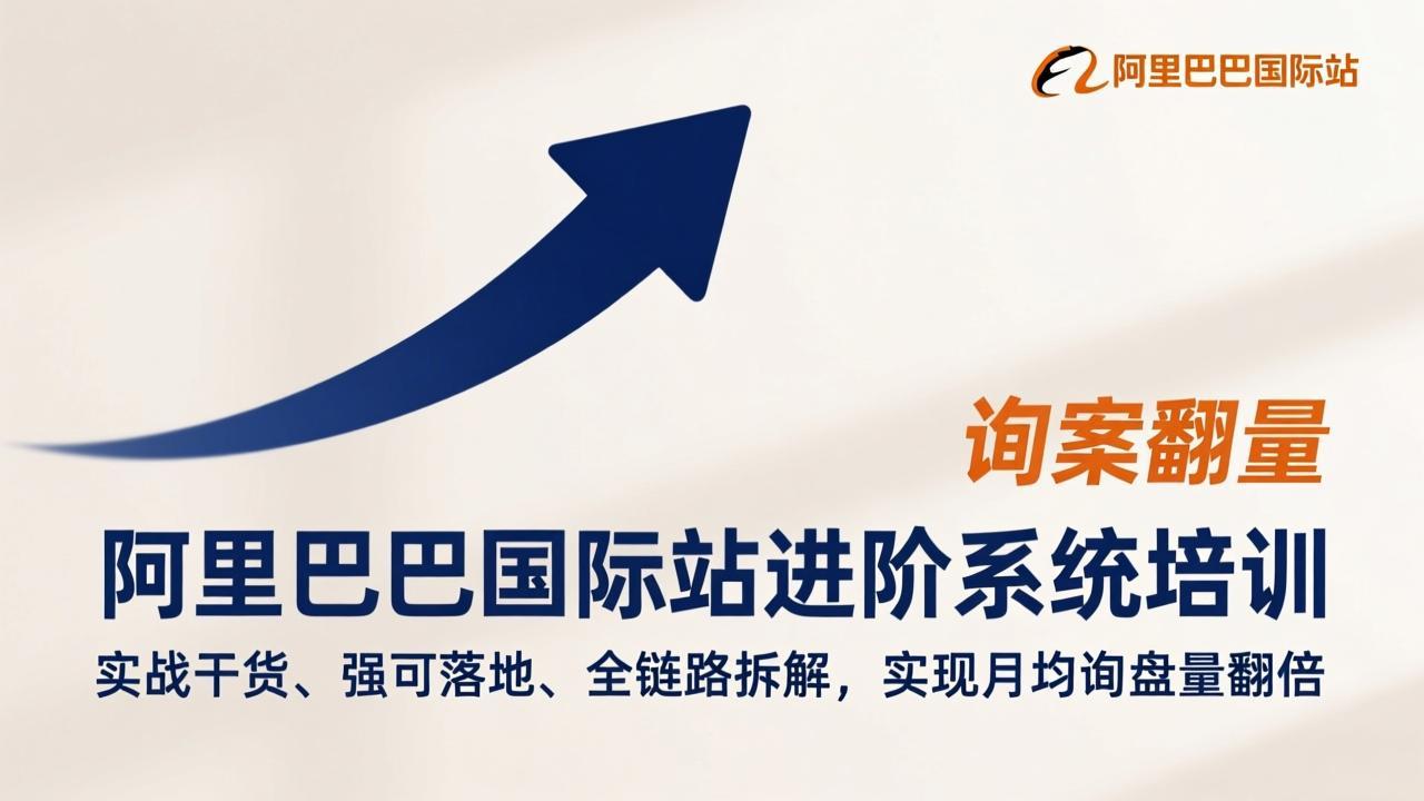 阿里巴巴国际站进阶系统培训，实战干货、强可落地、全链路拆解，实现月均询盘量翻倍-蓝海云网创