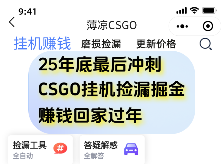 用CSGO游戏挂机捡漏掘金赚钱掘金，一部手机轻松日入500+-蓝海云网创