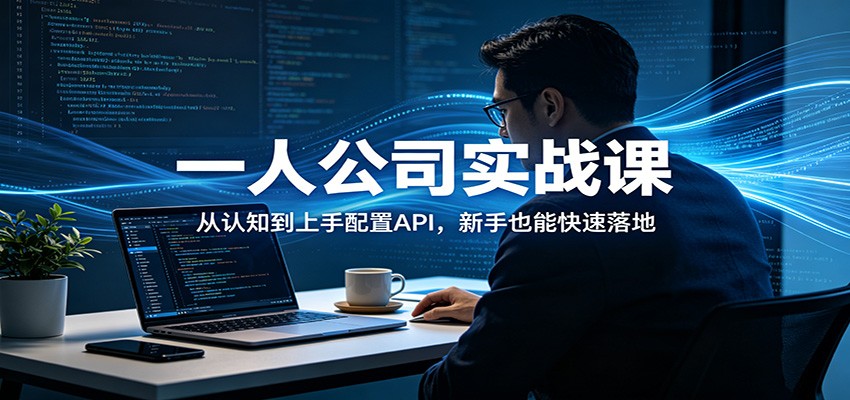一人公司实战课：从认知到上手配置API，新手也能快速落地-蓝海云网创