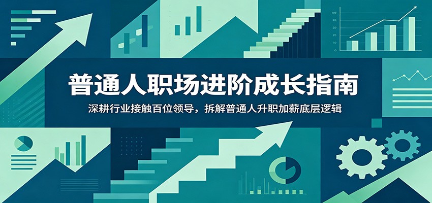 普通人职场进阶成长指南：深耕行业接触百位领导，拆解普通人升职加薪底层逻辑-蓝海云网创