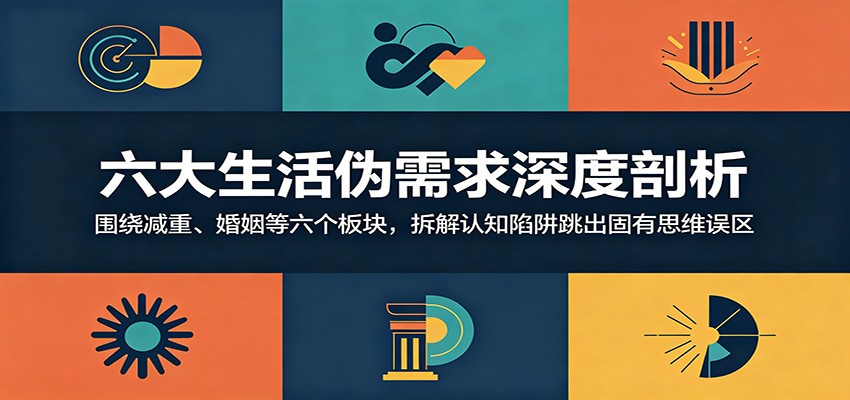 六大生活伪需求深度剖析：围绕减重、婚姻等六个板块，拆解认知陷阱跳出固有思维误区-蓝海云网创