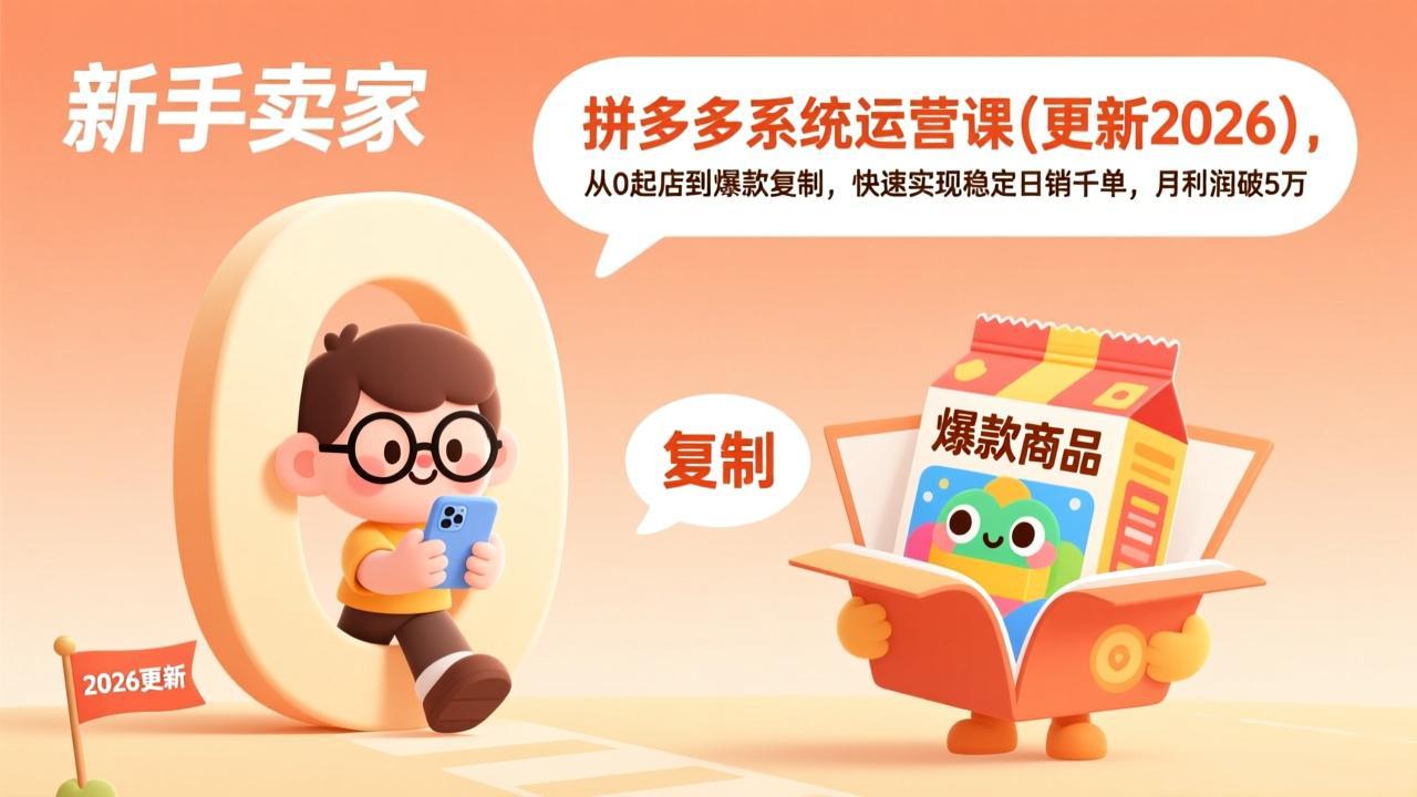 拼多多系统运营课(更新4月-蓝海云网创