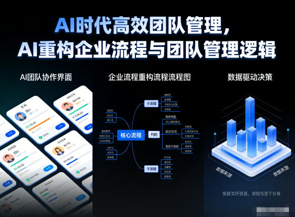 AI时代高效团队管理，AI重构企业流程与团队管理逻辑-蓝海云网创