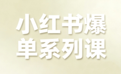 小红书爆单系列课，聚焦小红书电商全链路增长(更新)-蓝海云网创