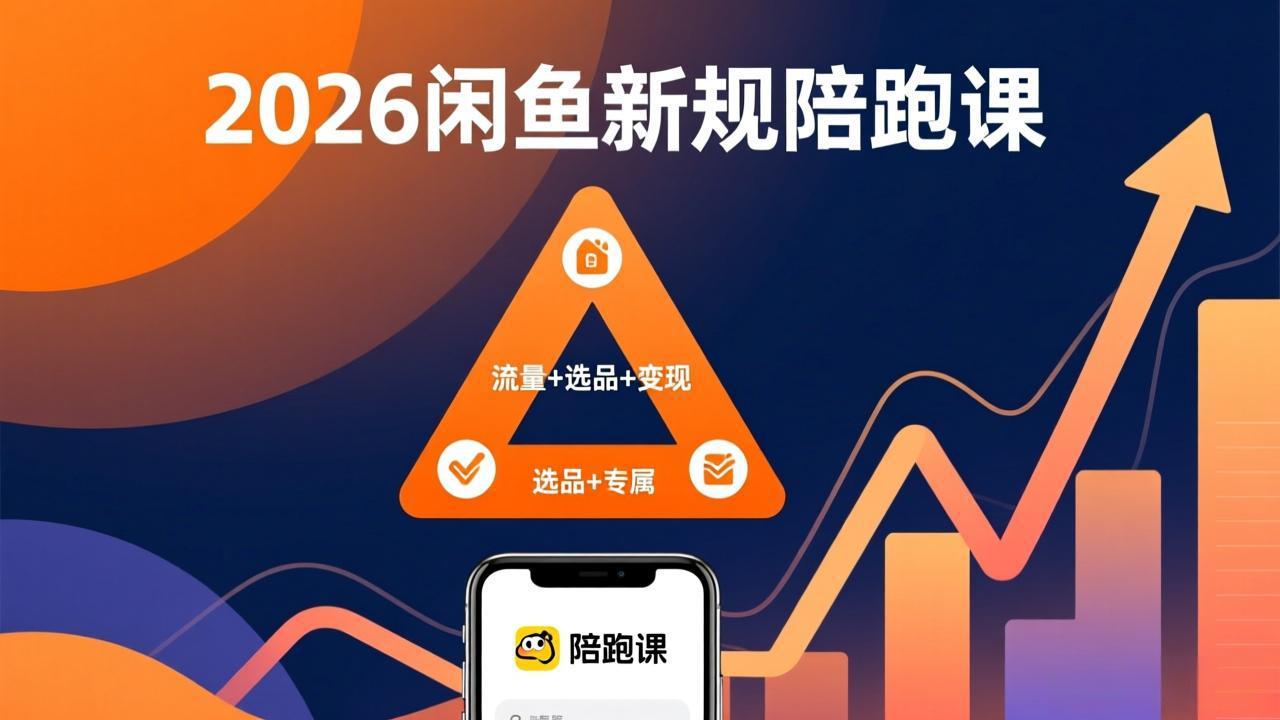 2026闲鱼高阶陪跑课全新上线，带你吃透新规玩转选品流量，从零搭建稳定变现盈利体系-蓝海云网创