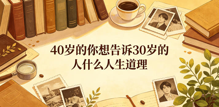 公众号付费文章：40岁的你想告诉30岁的人什么人生道理？-蓝海云网创