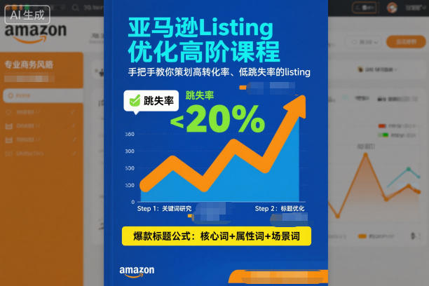 亚马逊Listing优化高阶课程，手把手教你策划高转化率、低跳失率的listing-蓝海云网创