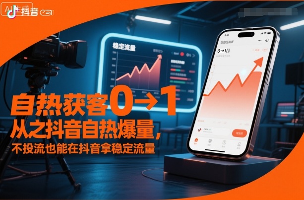 自热获客从0到1之抖音自热爆量,不投流也能在抖音拿稳定流量-蓝海云网创