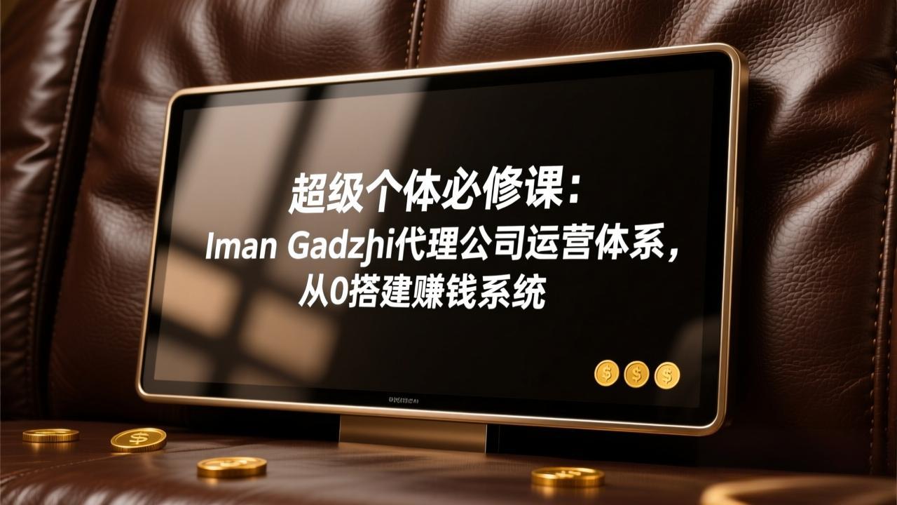 超级个体必修课：Iman Gadzhi代理公司运营体系，从0搭建赚钱系统-蓝海云网创