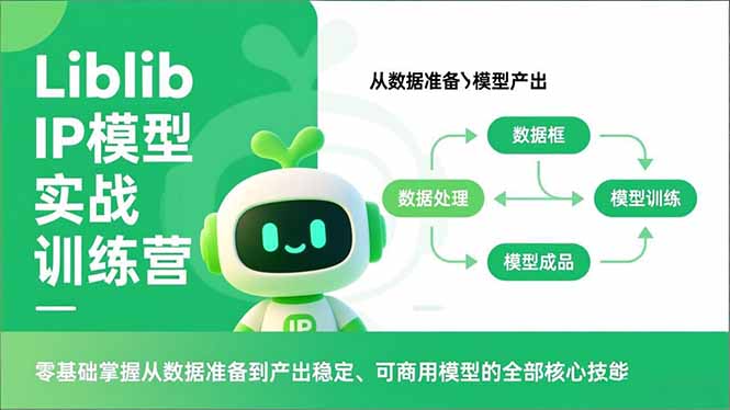 Liblib IP模型实战训练营，零基础掌握从数据准备到产出稳定、可商用模型的全部核心技能-蓝海云网创