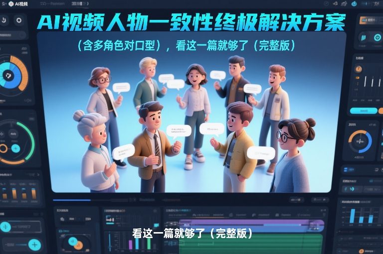 AI视频人物一致性终极解决方案(含多角色对口型)，看这一篇就够了(完整版)-蓝海云网创