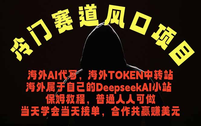 冷门赛道风口项目 海外AI代写！0成本运作完全免费！当天注册当天接单，接单接到手抽筋，无脑…-蓝海云网创