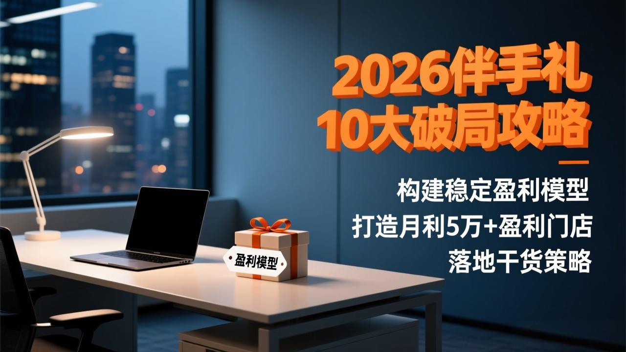 2026伴手礼10大破局攻略：构建稳定盈利模型，打造月利5万+盈利门店，落地干货策略-蓝海云网创