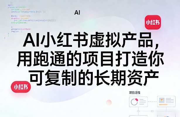 AI小红书虚拟产品，用跑通的项目打造你可复制的长期资产(更新)-蓝海云网创